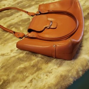 Cole Haan Caramel Leather Shoulder Bag EUC Gorge